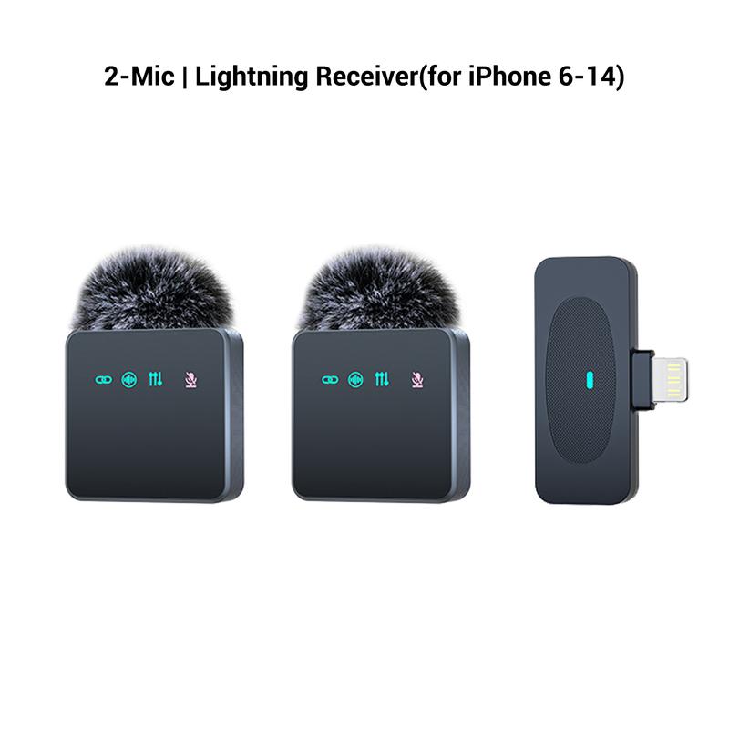 Wireless Lavalier Microphone, USB-C Rechargeable Magnetic Clip-On Lapel Mic for Video Recording, Teaching, Interviews, Podcasting and Vlogging