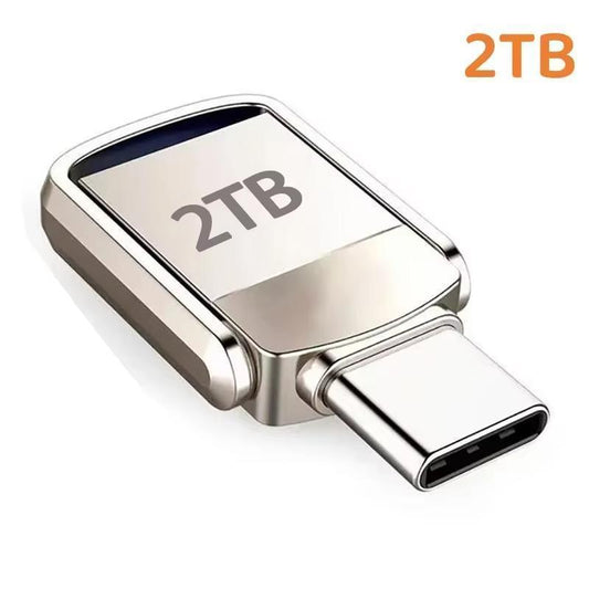 3.2 Type-C Portable Flash Drive - Thumb Drive with 1TB/2TB External Storage for PC & Smartphone, Computer Accessories, Festive & Home Party Bag Gift Essential Tech Tool